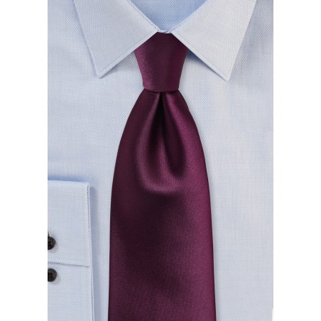 Plum Colored Mens Tie