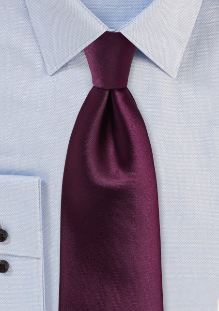 Kids Tie in Plum