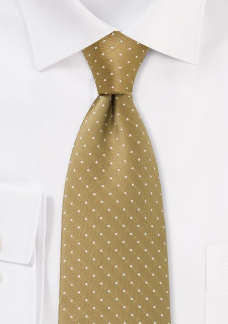 Budda Gold Polka Dot Tie for Kids