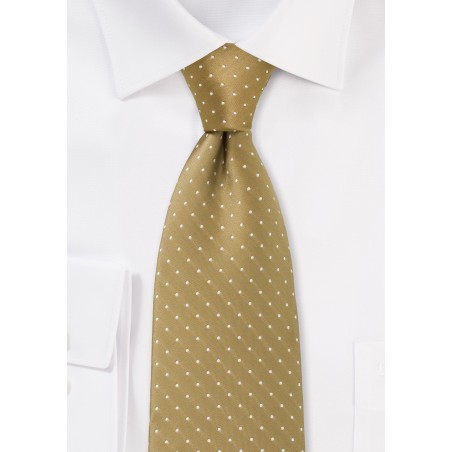 Budda Gold Polka Dot Tie for Kids