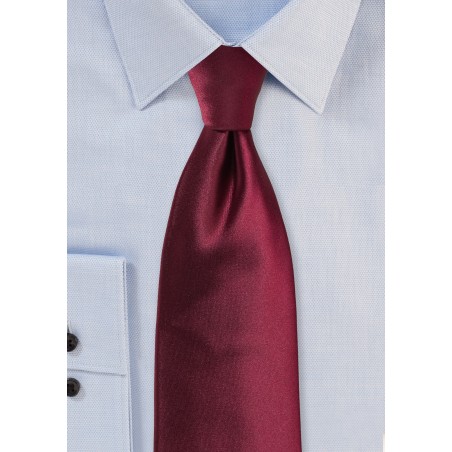 Wine Red Colored Necktie