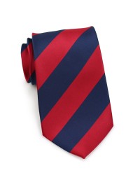 Navy and Red Necktie for Kids