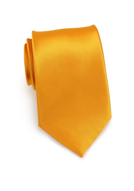 Extra Long Tie in Golden Saffron