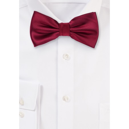 Toddler Bow Tie in Burgundy