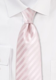 Solid Striped Tie in Blush for Tall Men