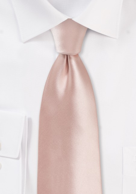 XL Tie in Peach Blush