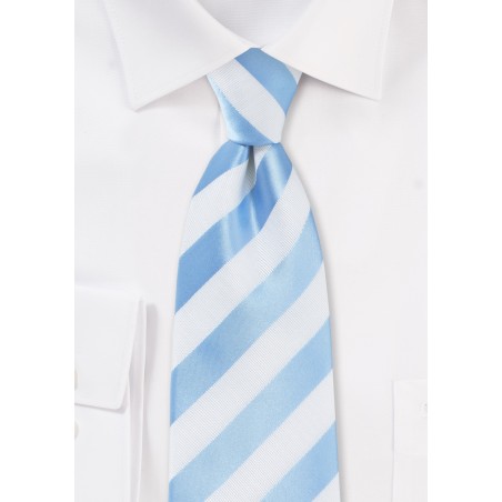 Baby Blue and White Tie