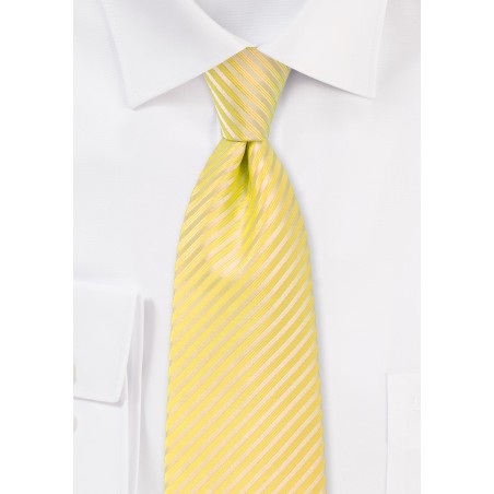 Yellow Summer Striped Kids Tie