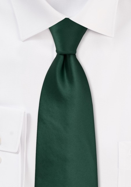 Solid Dark Green Tie