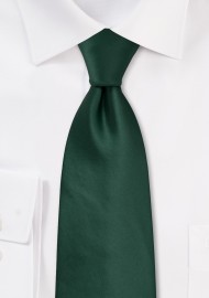 Solid Dark Green Tie