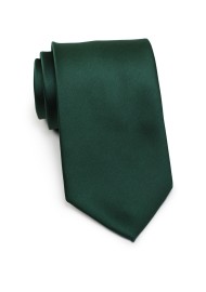 Solid Dark Green Tie