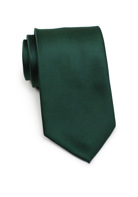 Solid Dark Green Kids Size Tie