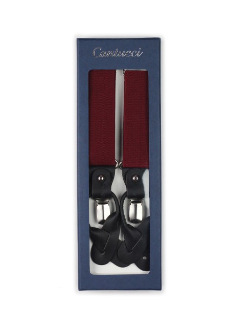 wine red mens suspenders