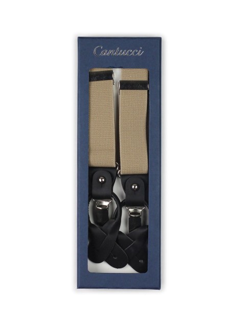 tan dress suspenders Y style