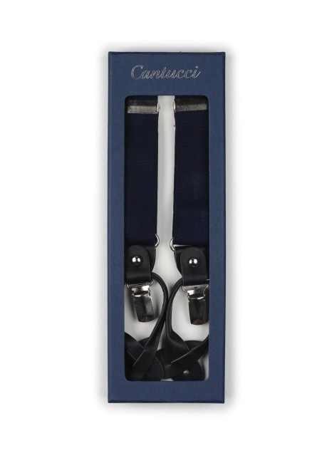 classic navy mens dress suspenders elastic strap
