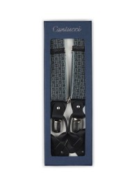 gray mens suspenders
