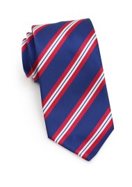 XL Stripe Tie in Red, White, Blue