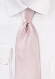 Extra Long Men's Tie in Blush