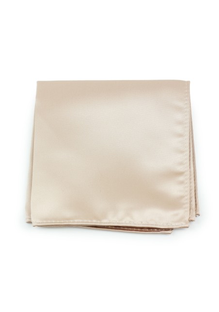 Solid Champagne Pocket Square