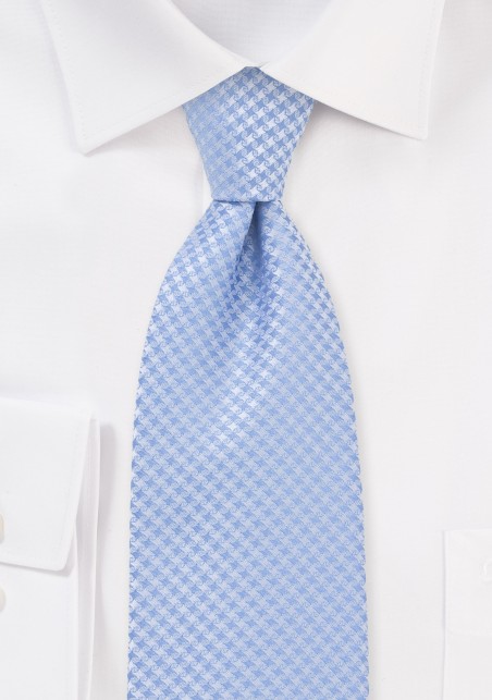 Traditionally Patterned Soft Blue Tie