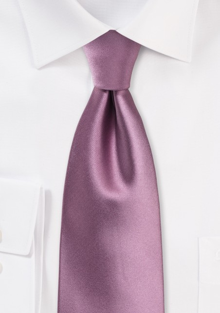 Purple Rose Tie in XL Length
