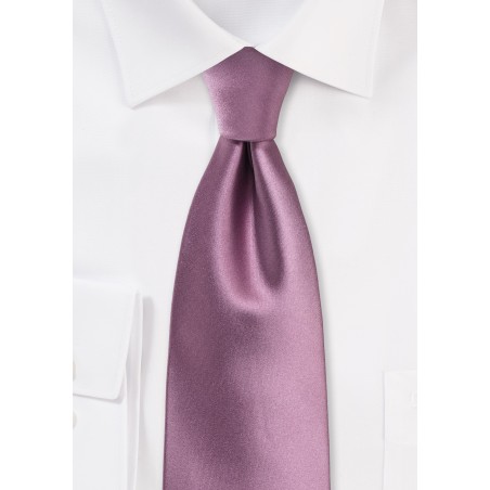 Purple Rose Tie in XL Length