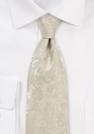 Kids Silk Tie in Golden Champagne