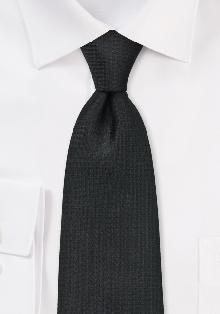 Modern and Textured Black Tie