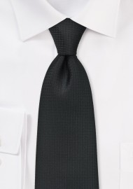 Modern and Textured Black Tie