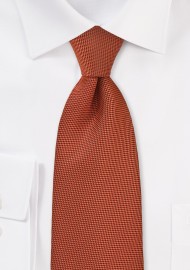 Fall Colored Tie in Rich Persimmon