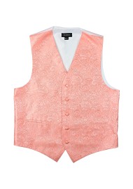 Wedding Paisley Vest in Bellini