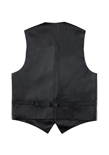 Formalwear Paisley Vest in Bronze Gold Back