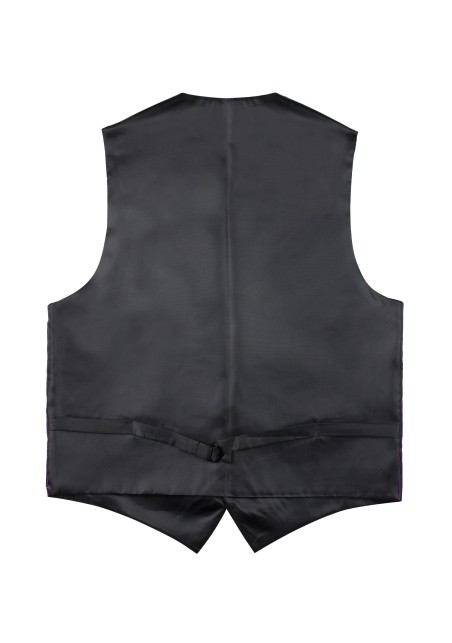 Paisley Designer Vest in Berry Purple Back