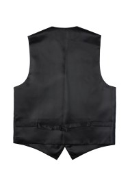 Mens Paisley Formal Vest in Navy Back