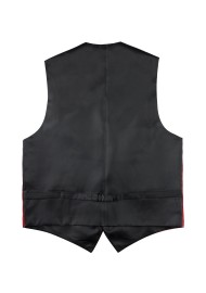 Formal Paisley Vest in Ruby Red Back