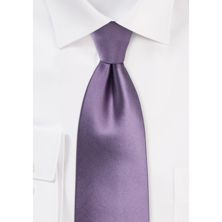 Solid Wisteria Tie in XL