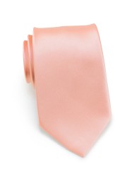 Solid Kids Tie in Pink-Coral Color