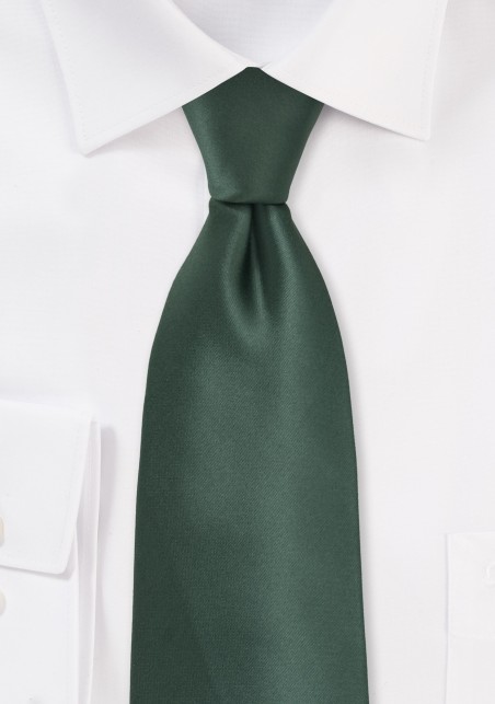 Pine Green Kids Tie in Solid Colors
