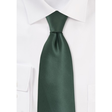 Pine Green Kids Tie in Solid Colors