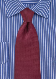 Merlot Red Tie in XL Length