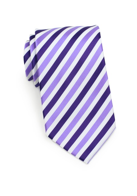 Striped Tie in Purples