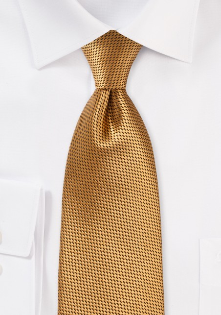 Gold Colored Silk Necktie