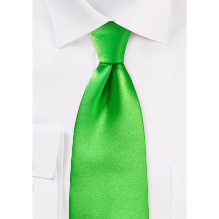 Tie in Kelly Green