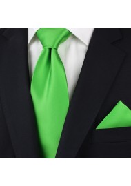 Tie in Kelly Green