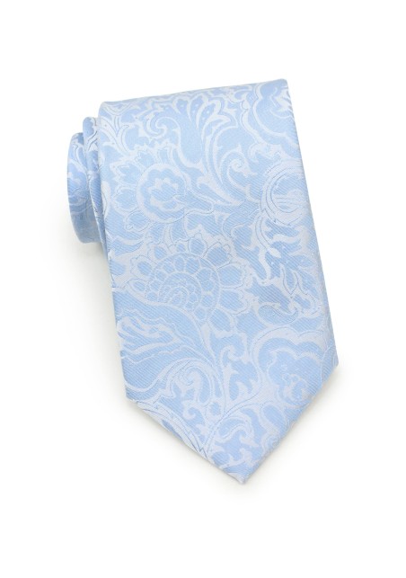 Sky Blue Paisley Kids Tie