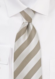 Soft Gold Striped Tie