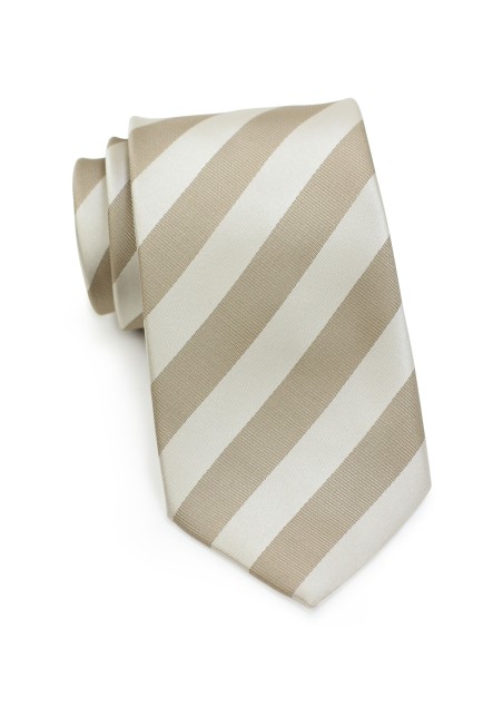 Soft Gold Striped Tie
