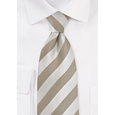 Soft Gold Striped Kids Necktie