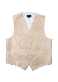 Paisley Formal Vest in Golden Champagne