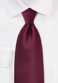 Solid Kids Neck Tie in Classic Burgundy Red